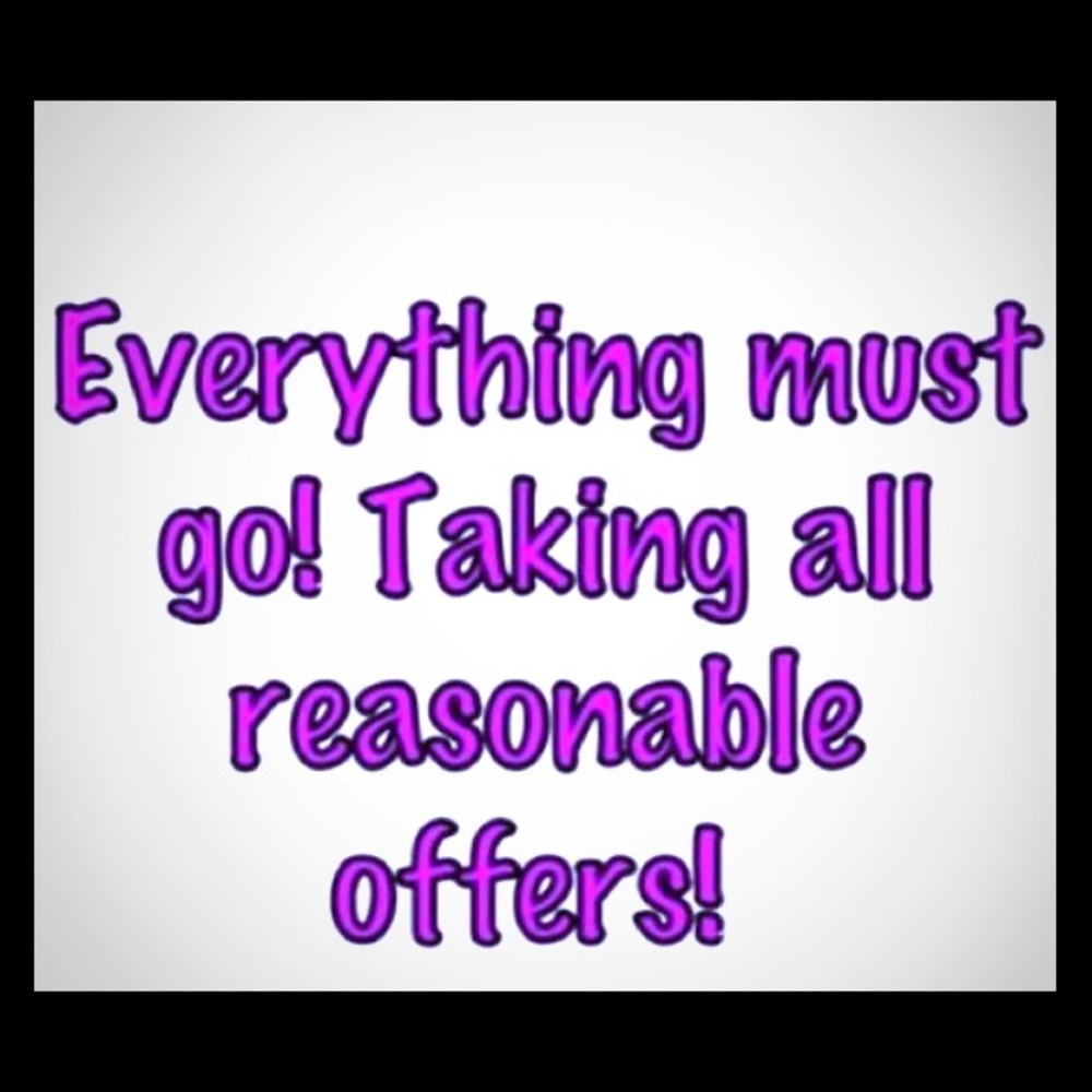 Everything must go sale